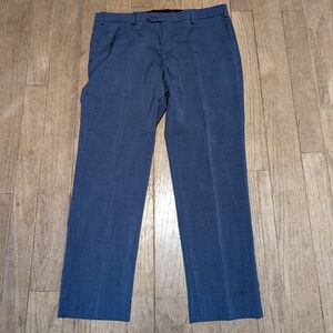 Men's Michael Kors Blue Flat Front Dress Pants Size 36x30